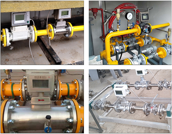 帶溫壓補(bǔ)償氣體渦輪流量計(jì)現(xiàn)場安裝使用圖