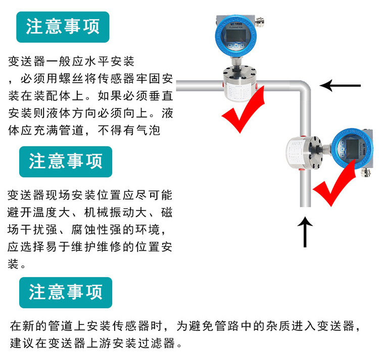 圓齒輪容積式流量計安裝圖